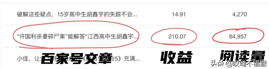 一篇文章收益從8元到210元，帶你玩轉(zhuǎn)“頭條”與“百家號(hào)”