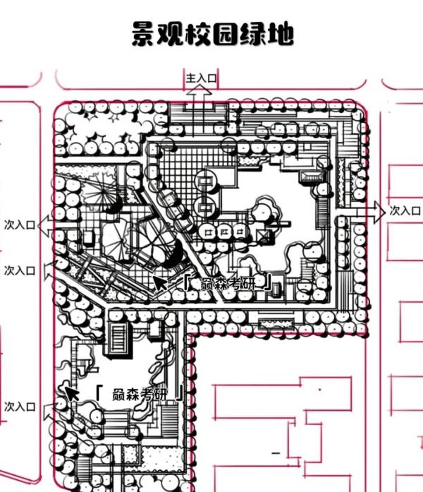 小學(xué)校園綠化設(shè)計(jì)效果圖