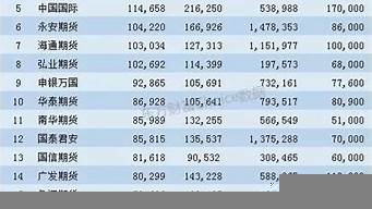 期貨公司排行榜（國(guó)內(nèi)期貨公司排名榜）