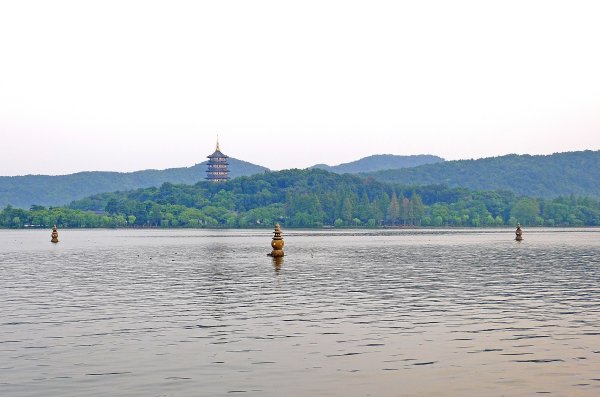 杭州市街及西湖附近圖（杭州西湖街景地圖）